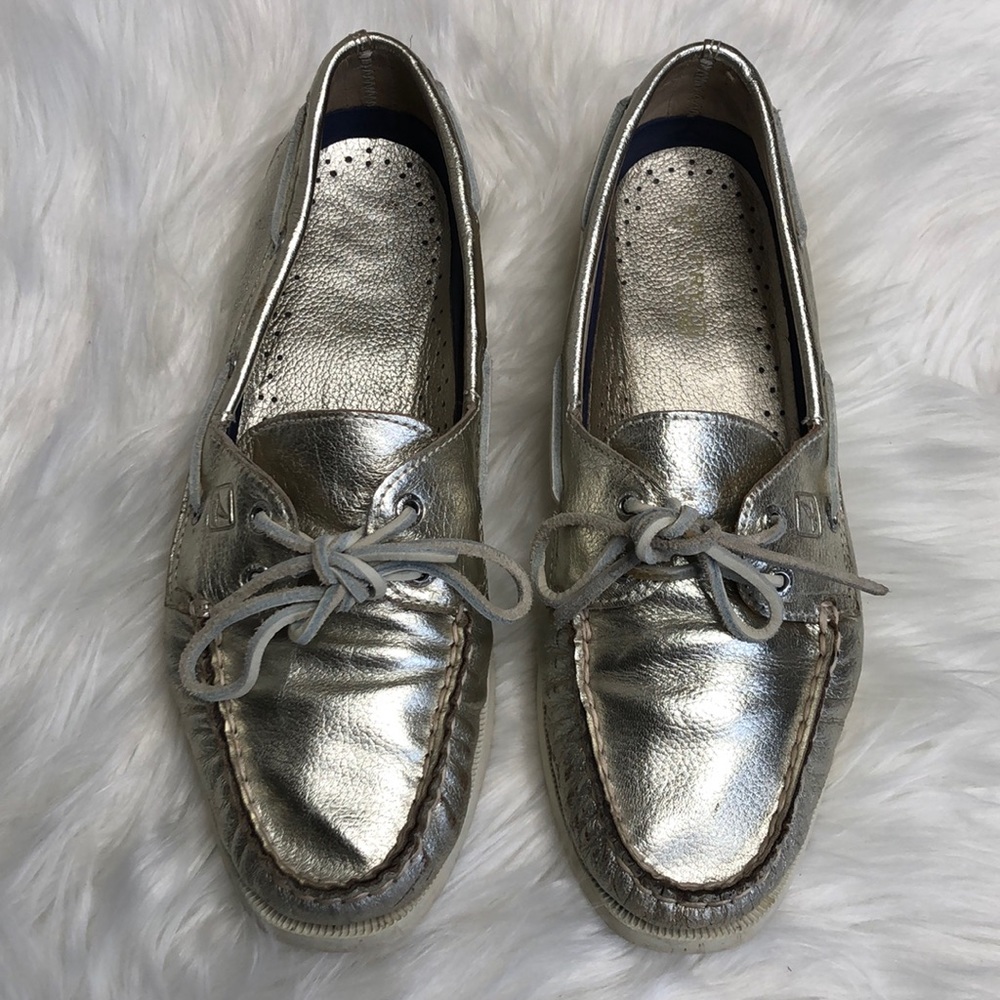 Sperry Women's Metallic Vida Top-Sider Boat Shoes